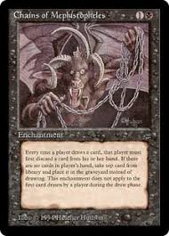 Mephistopheles © wizards of the coast. Chains Of Mephistopheles Masters Edition Gatherer Magic The Gathering