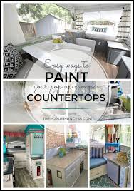 Paint Your Pop Up Camper Countertops