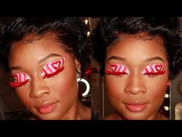 valentines day heart eye makeup