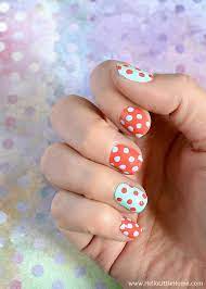 easy polka dot nail art o little home