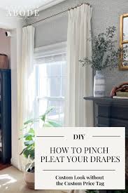how to easily pinch pleat your curtains