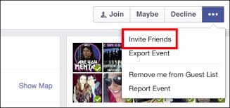 friends to facebook event invites