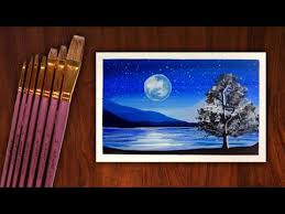 Easy Poster Color Night Sky Painting