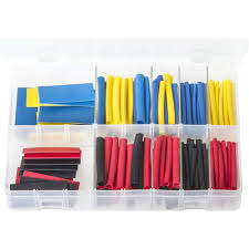 Assorted Box Of 50mm Heat Shrink Tubing Lengths 172 Pieces Ab103