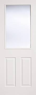 White Moulded Textured 2 Panel 1 Light