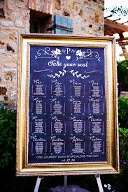 Chalkboard Wedding Table Assignments Board Table Listings Wedding