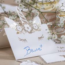 Golden Unicorn Pack Of 8 Place Name Cards Party Wedding