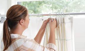 how to hang a shower curtain rod the