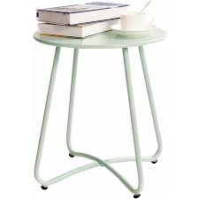 Patio Side Table Round Garden Table