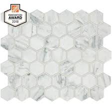 ceramic hexagon mosaic floor
