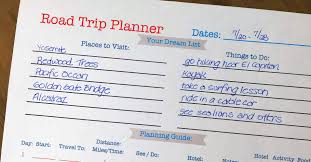 Printable Road Trip Planner Momof6