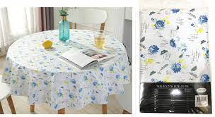 While they do cost a few dollars more than other ordinary vinyl tablecloths, flannel backed ones really go a long way toward serving as a worthwhile investment that should last you for. All For You Flannel Backed Vinyl Tablecloth Waterproof Table Protector Heavy Duty Blue Round 70 Walmart Com Walmart Com
