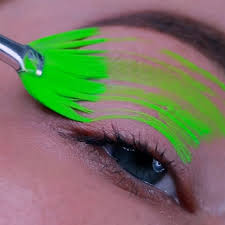 martian neon green paradise makeup aq