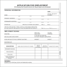 Free Word Job Application Template Unique Must See
