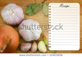 Recipe Page Template Design On Wooden Stock Photo Edit Now