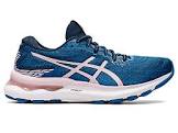 Womens Gel-Nimbus 24 Wide Running Shoes FRENCH BLUE/BARELY ROSE ASICS