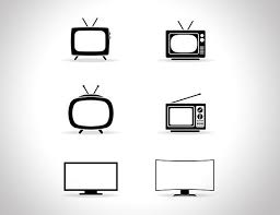 Television Icon Set Vector Icon Set