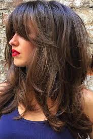 long hair with bangs styling ideas