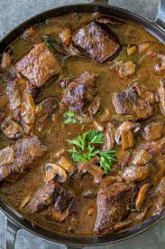 easy braised beef with mushrooms recipe