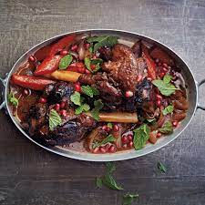 moroccan lamb shanks with pomegranate