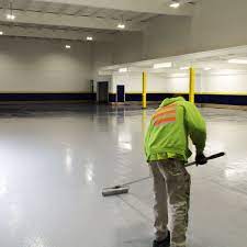 Epoxy flooring (epoxy floor paint) can be applied on different materials, including steel, concrete and wood. Flooring Polyset Polymer Manufacturing Materials Resin Systems