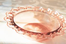 Vintage Wedding Find Pink Depression Glass