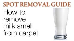 how to remove milk smell from carpet