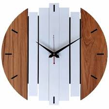 Auromin White Wooden Wall Clocks Size