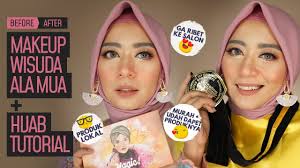 wisuda makeup dan hijab tutorial ala