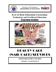nail care learning module pdf