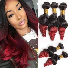Whatever ombre hair extensions styles you want, can be easily bought here. Dark Root 1b Red Loose Wave Ombre Hair Extension Double Wefted Brazilian Loose Curly Ombre Hair Bundles For Black Woman European Hair Extensions Weft Skin Weft Seamless Hair Extensions From King Hair 91 39