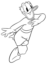 free donald duck coloring page