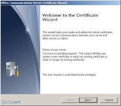 Microsoft Office Communications Server 2007 Certificate Csr