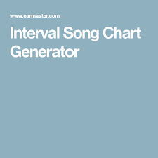 Interval Song Chart Generator Piano Pinterest Music