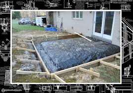 Sunroom Patio Shed Concrete Footing