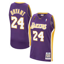 Why are the lakers foregoing the other half of their trademark purple and gold if they have any say? Los Angeles Lakers Mitchell And Ness No 24 Authentic Jersey Kobe Bryant Purple