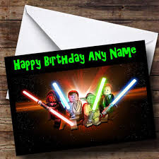 Lego Star Wars Personalised Birthday Card