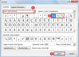 Skewed Fraction In Your Word Document