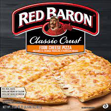 red baron clic crust four cheese pizza