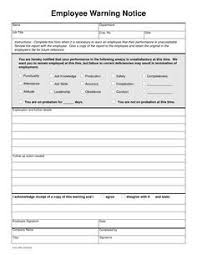 Free Employee Write Up Sheets Employee Written Notice Projects