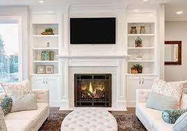 Living Room Designs Fireplace Built