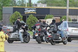 police keep watch on bikers