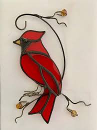 Stained Glass Cardinal Stained