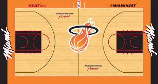 The nets have yet to officially announce their city edition court design, but lockervision — which has all the uniforms and court designs nba teams will feature throughout the season — had the design on display, revealing that nets fans will first see this, and the uniforms that go with it, on february 2 when the miami heat visit barclays center (which will follow a nets visit to south beach). Miami Heat City Edition Concept Update Court Jersey Edits Concepts Chris Creamer S Sports Logos Community Ccslc Sportslogos Net Forums