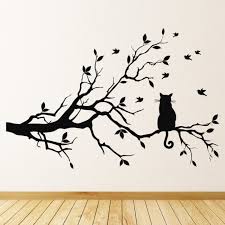 Tree Branch Cat Wall Sticker