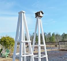 diy wooden garden obelisk