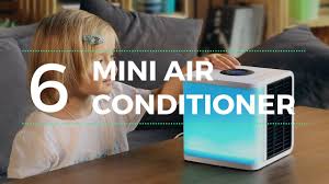 Ntmy portable air conditioner fan, mini evaporative air cooler with 7 colors led light, 1/2/3 h timer, 3 wind speeds and 3 spray modes for office, home, dorm, travel (white) 3.7 out of 5 stars. Top 6 Mini Air Conditioner And Smart Cooling Gadgets Youtube
