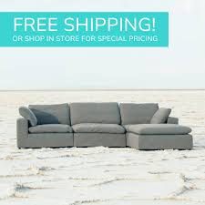 bliss luxe gray sectional 4 seat