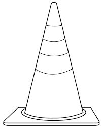 You sometimes see traffic cones on a cycle lane, pavement or on the road. Cone Template Free Printable Templates Coloring Pages 2725156 Png Images Pngio
