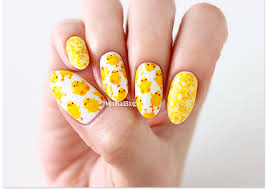 This little chickadee is breaking out to let everyone know that spring is here. Easter Nail Designs Nailbees